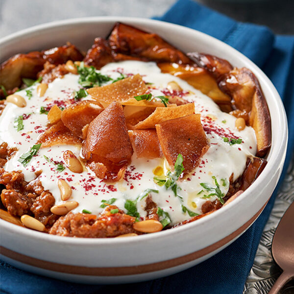 Eggplant Fatteh